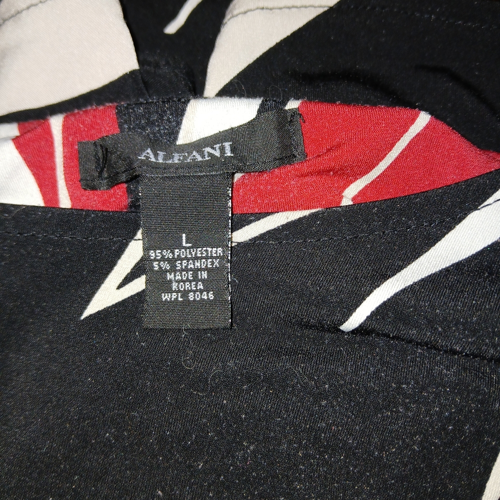 Alfani Black and Red Top